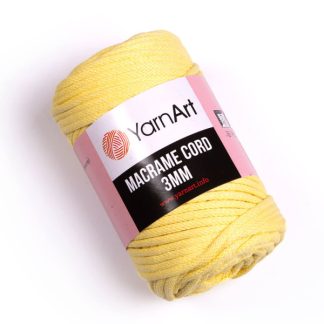 Макраме корд 3мм 754 жовтий