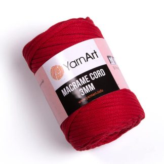 Макраме корд 3мм 773 червоний