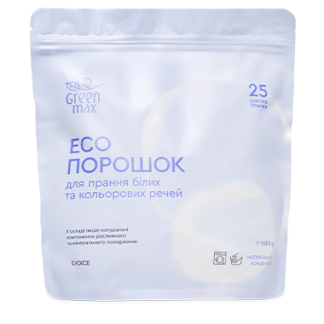 ЕКОПОРОШОК ДЛЯ ПРАННЯ БІЛИХ ТА КОЛЬОРОВИХ РЕЧЕЙ