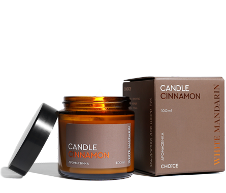 CANDLE CINNAMON/Арома-спа свічка