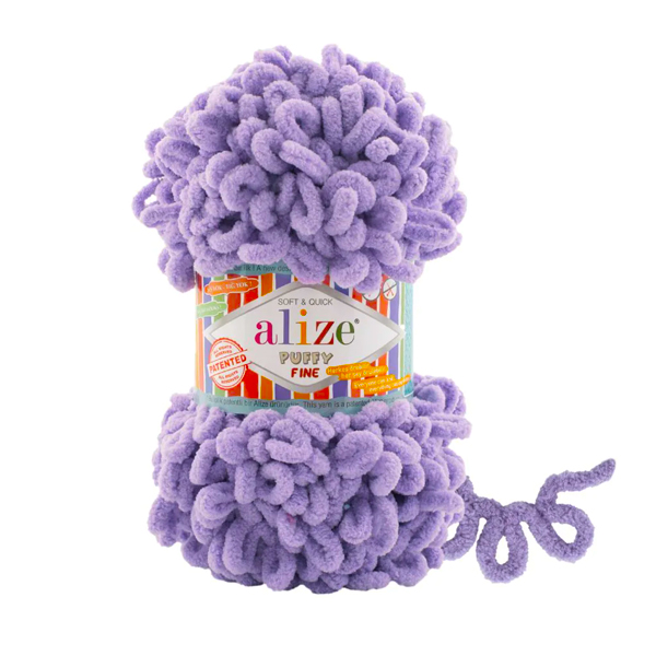 Пуффі Файн Puffy Fine Alize 166 бузок
