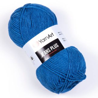Джинс плюс   Jeans PLUS YARNART 17 океан