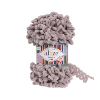Пуффі Файн Puffy Fine Alize 268 сіро бузковий