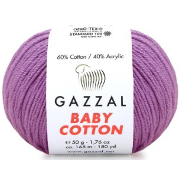 Бебі Котон Beby Cotton Gazzal 3414 бузок