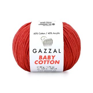 Бебі Котон Beby Cotton Gazzal   3418 корал червоний
