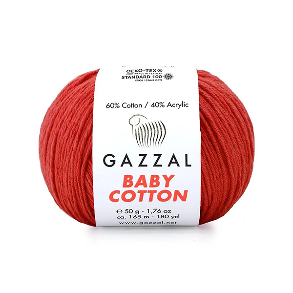 Бебі Котон Beby Cotton Gazzal 3418 корал червоний