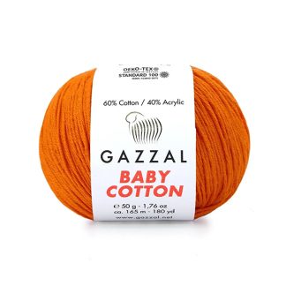 Бебі Котон Beby Cotton Gazzal   3419 помаранч