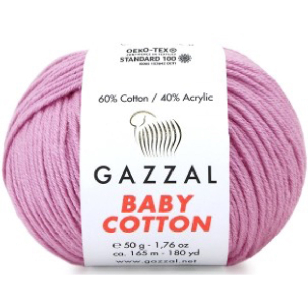 Бебі Котон Beby Cotton Gazzal 3422 запорошена троянда