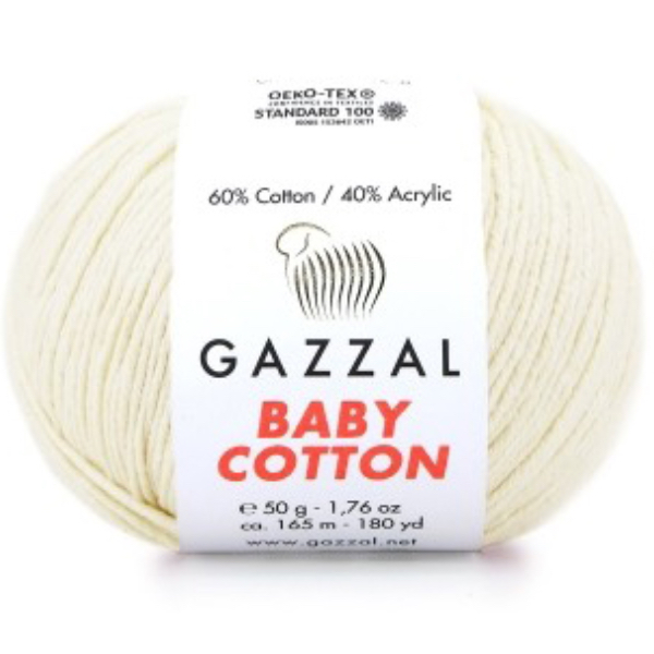 Бебі Котон Beby Cotton Gazzal 3437 пряжене молоко