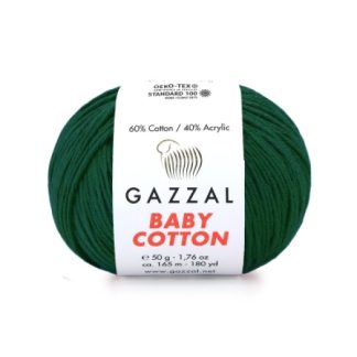 Бебі Котон Beby Cotton Gazzal   3467 зелений темний