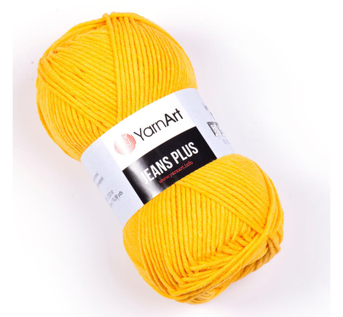 Джинс плюс Jeans PLUS YARNART 35 жовтий