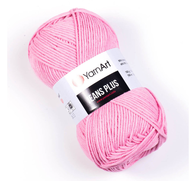 Джинс плюс Jeans PLUS YARNART 36 рожевий