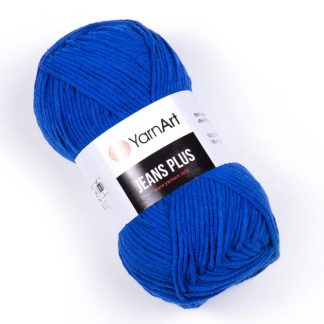 Джинс плюс   Jeans PLUS YARNART  47 синій