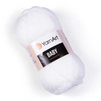Бебі Baby YarnArt 501 білий