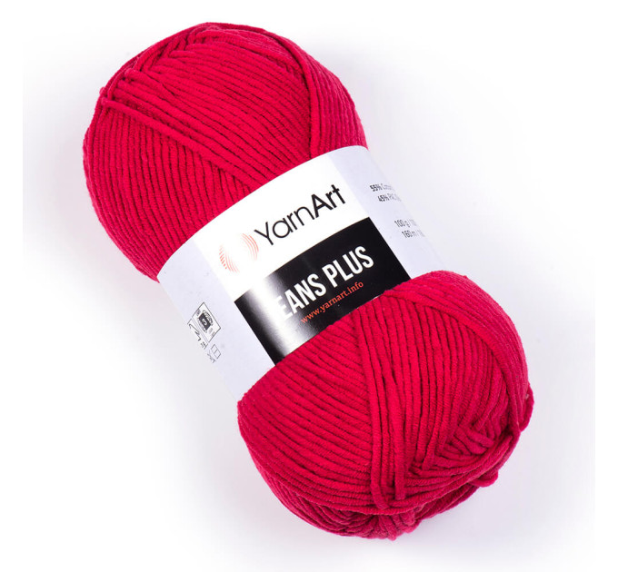 Джинс плюс Jeans PLUS YARNART 51 червоний