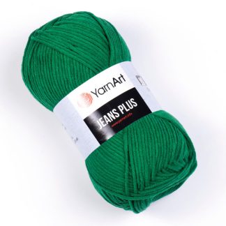 Джинс плюс   Jeans PLUS YARNART 52 зелений