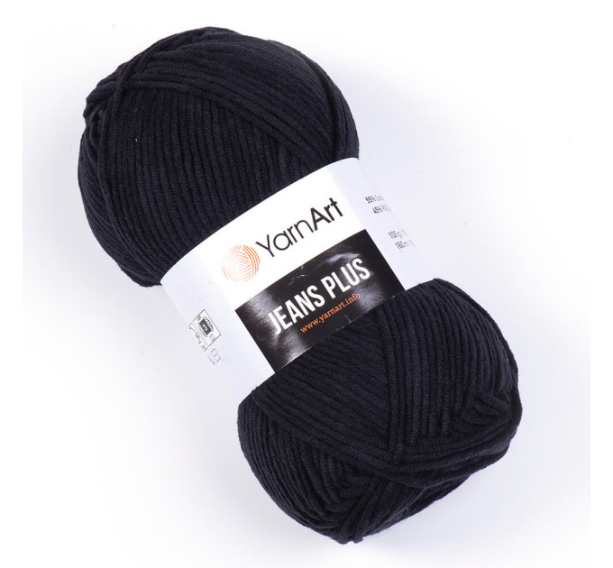Джинс плюс Jeans PLUS YARNART 53 чорний