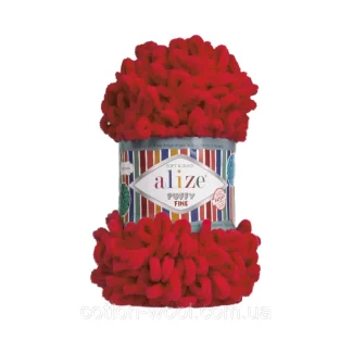 Пуффі Файн  Puffy Fine Alize  56 червоний