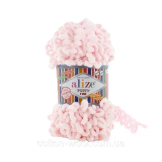 Пуффі Файн  Puffy Fine Alize  639 кристал рожевий