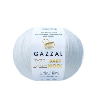 Бебі вул Газал XL BabyWool Gazzal XL  801 білий