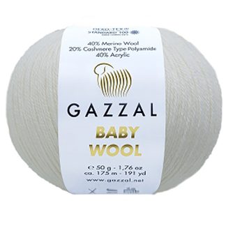 Бебі вул Газал BabyWool Gazzal 801 білий