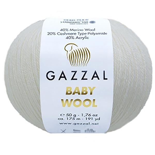 Бебі вул Газал BabyWool Gazzal 801 білий