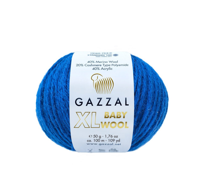 Бебі вул Газал XL BabyWool Gazzal XL 802 синій