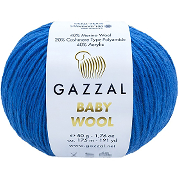 Бебі вул Газал BabyWool Gazzal 802 синій