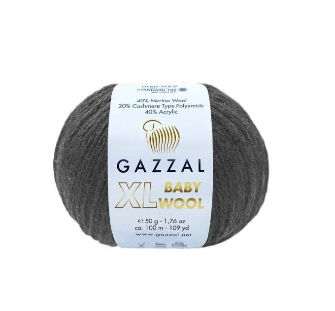 Бебі вул Газал XL BabyWool Gazzal XL 803 чорний