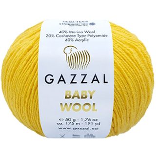 Бебі вул Газал BabyWool Gazzal 812 жовтий