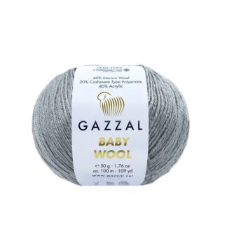 Бебі вул Газал XL BabyWool Gazzal XL  818 сірий