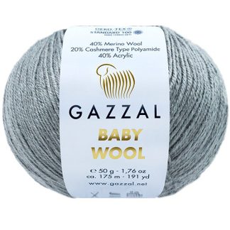 Бебі вул Газал BabyWool Gazzal 818 сірий