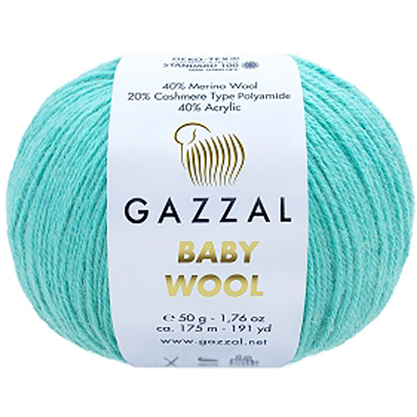 Бебі вул Газал BabyWool Gazzal 820 бірюза