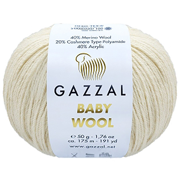 Бебі вул Газал BabyWool Gazzal 829 крем
