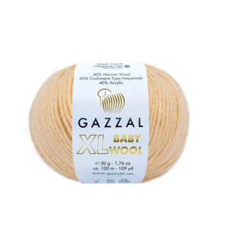 Бебі вул Газал XL BabyWool Gazzal XL  839 персик сорбет