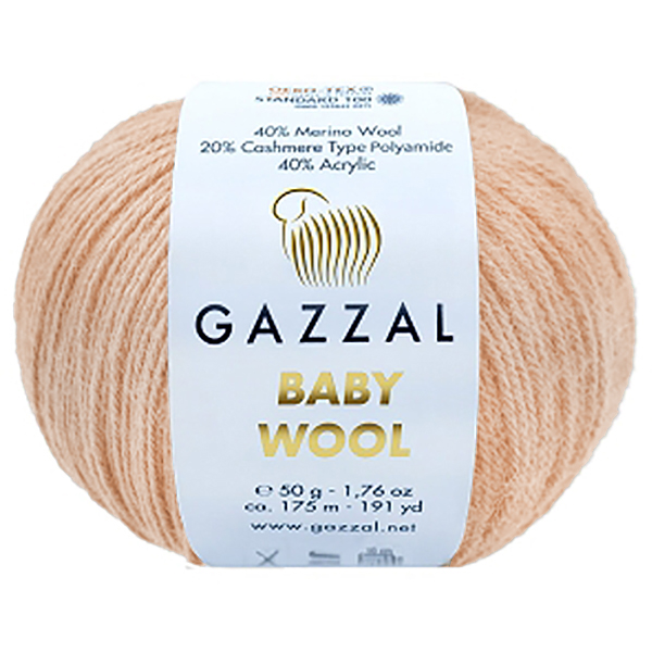 Бебі вул Газал BabyWool Gazzal 839 персиковий сорбет