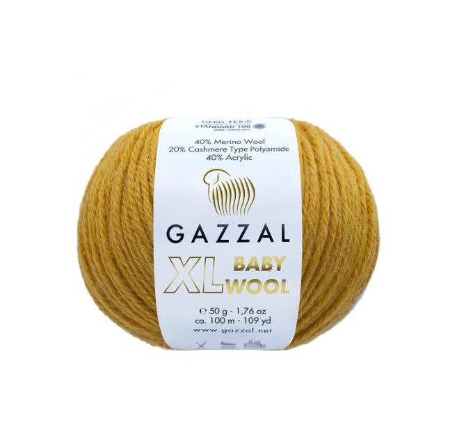 Бебі вул Газал XL BabyWool Gazzal XL 842 золотавий