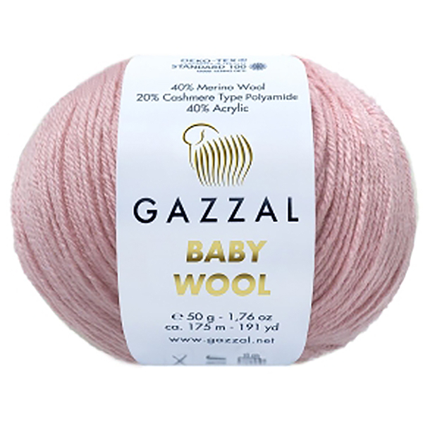 Бебі вул Газал BabyWool Gazzal 845 ніжна троянда