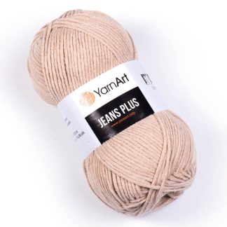 Джинс плюс   Jeans PLUS YARNART 87 капучіно