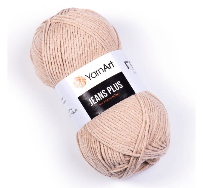 Джинс плюс Jeans PLUS YARNART 87 капучіно